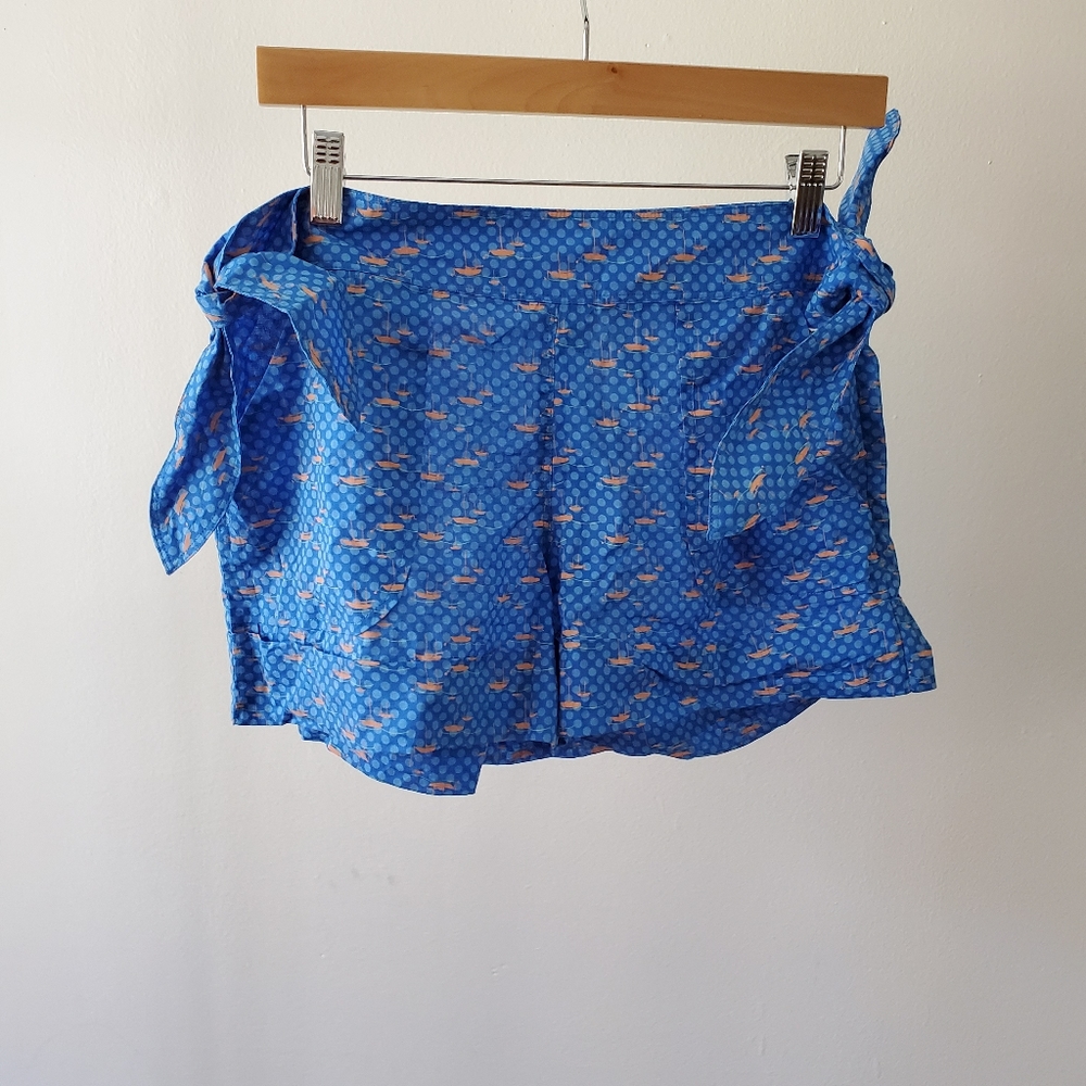 Le Tigre Silky Cotton Tie Shorts NWT